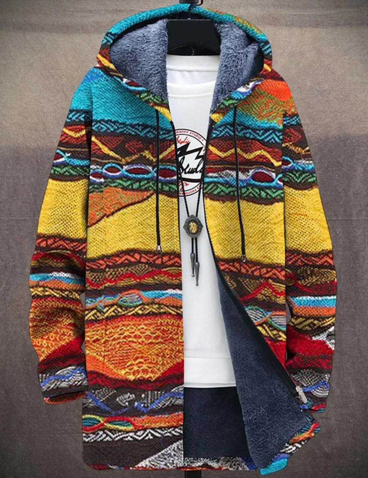 Pola - Cardigan de Luxe Inspiré par l'Art