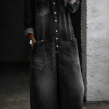 Elena™ | Combinaison en denim avec les épaules dénudées