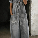 Maya™ | Salopette en denim avec décolleté en V