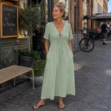 Inge™ | Robe maxi décontractée avec décolleté en V
