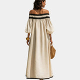 Cindy | Robe maxi à épaules dénudées