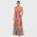 Elva™ | Élégante robe de soirée multicolore