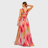 Elva™ | Élégante robe de soirée multicolore