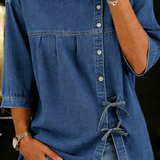 Lily™ | Blouse en denim vintage ample