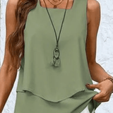 Cláudia | Ensemble Vert Olive d'Été