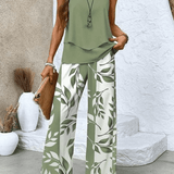 Cláudia | Ensemble Vert Olive d'Été