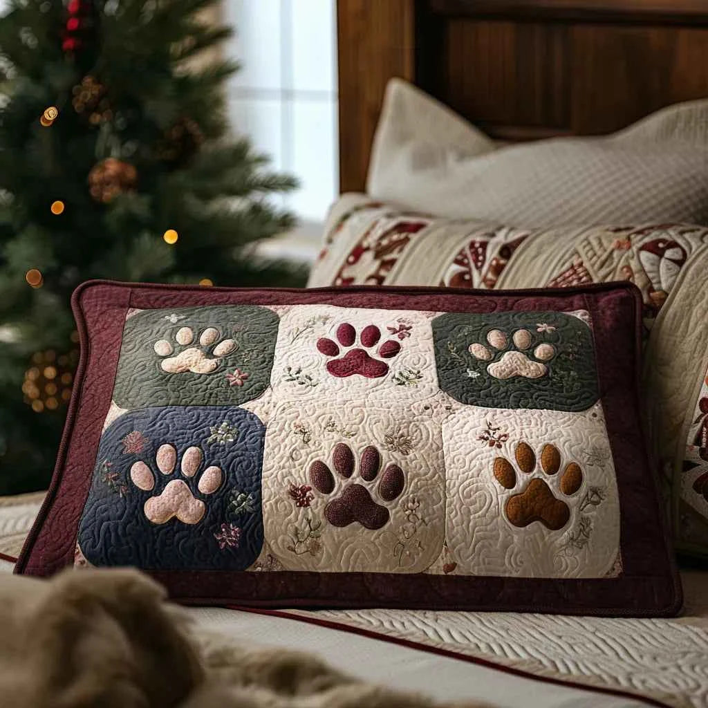 Housse de Coussin Matelassée - Pattes Confortables