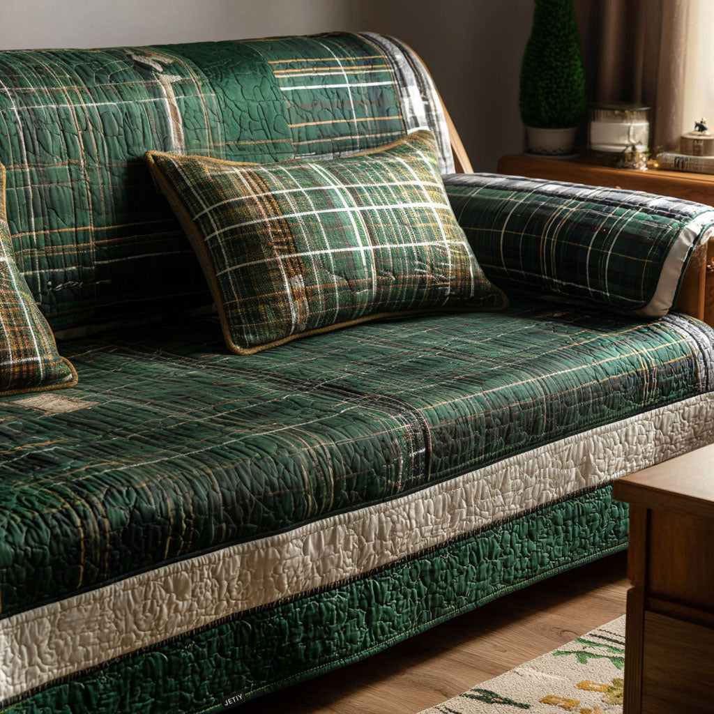 Christmas Quilted Sofa Cover NCU0VT283