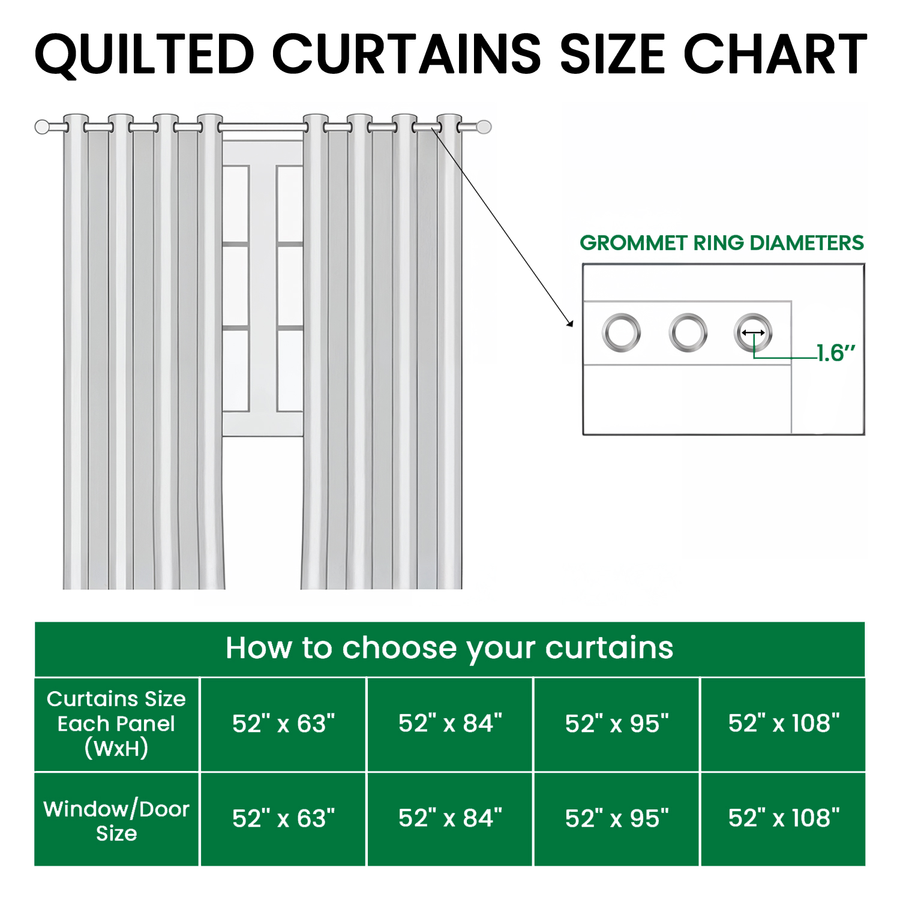 Tinsel Trails Quilted Curtains NCU0PT10214