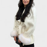 Dagmar™ | Manteau élégant avec fourrure écologique
