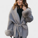 Dagmar™ | Manteau élégant avec fourrure écologique