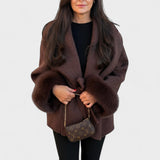 Dagmar™ | Manteau élégant avec fourrure écologique