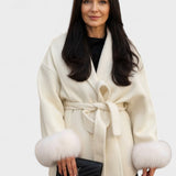 Dagmar™ | Manteau élégant avec fourrure écologique
