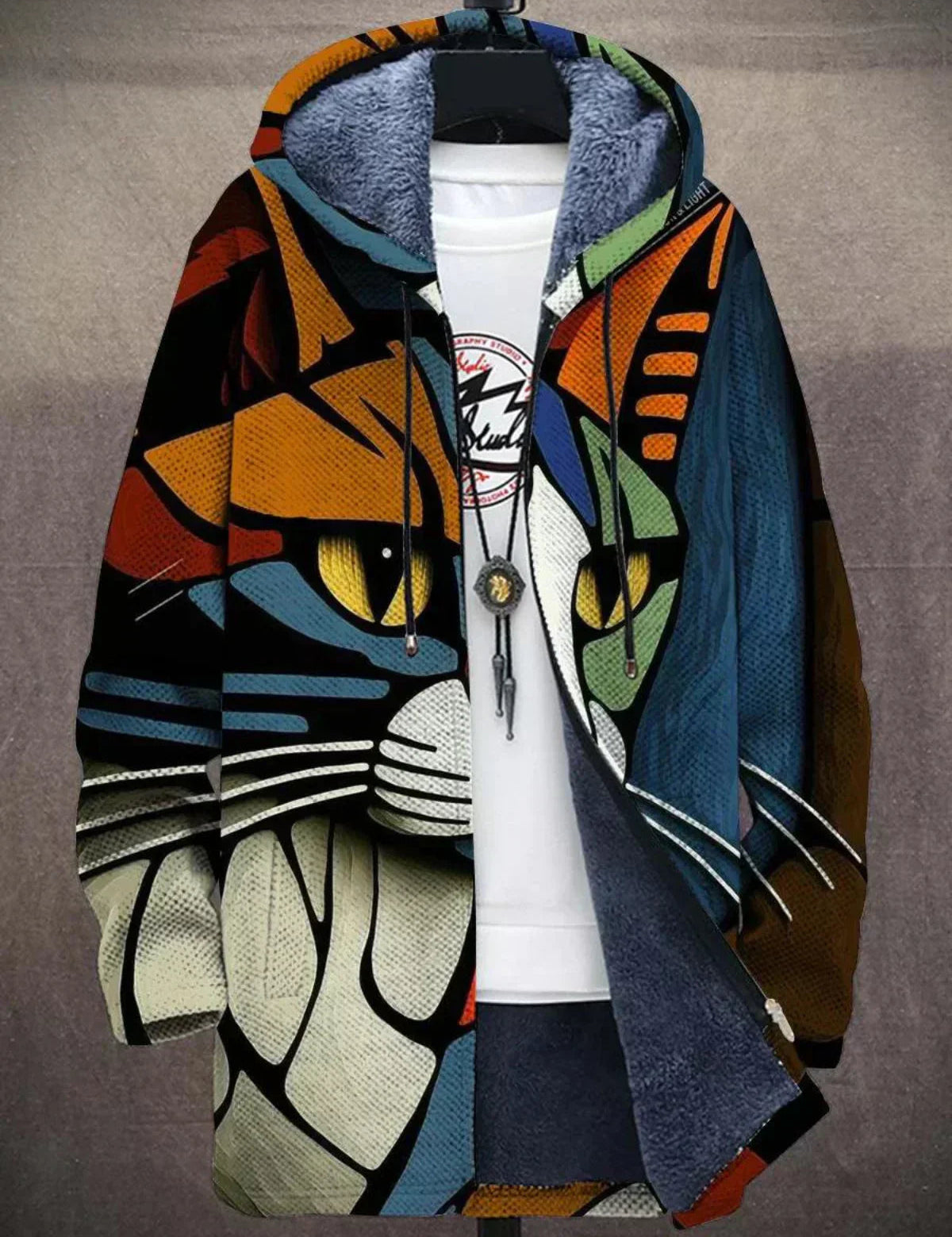 Viviana - Cardigan de Luxe Inspiré par l'Art
