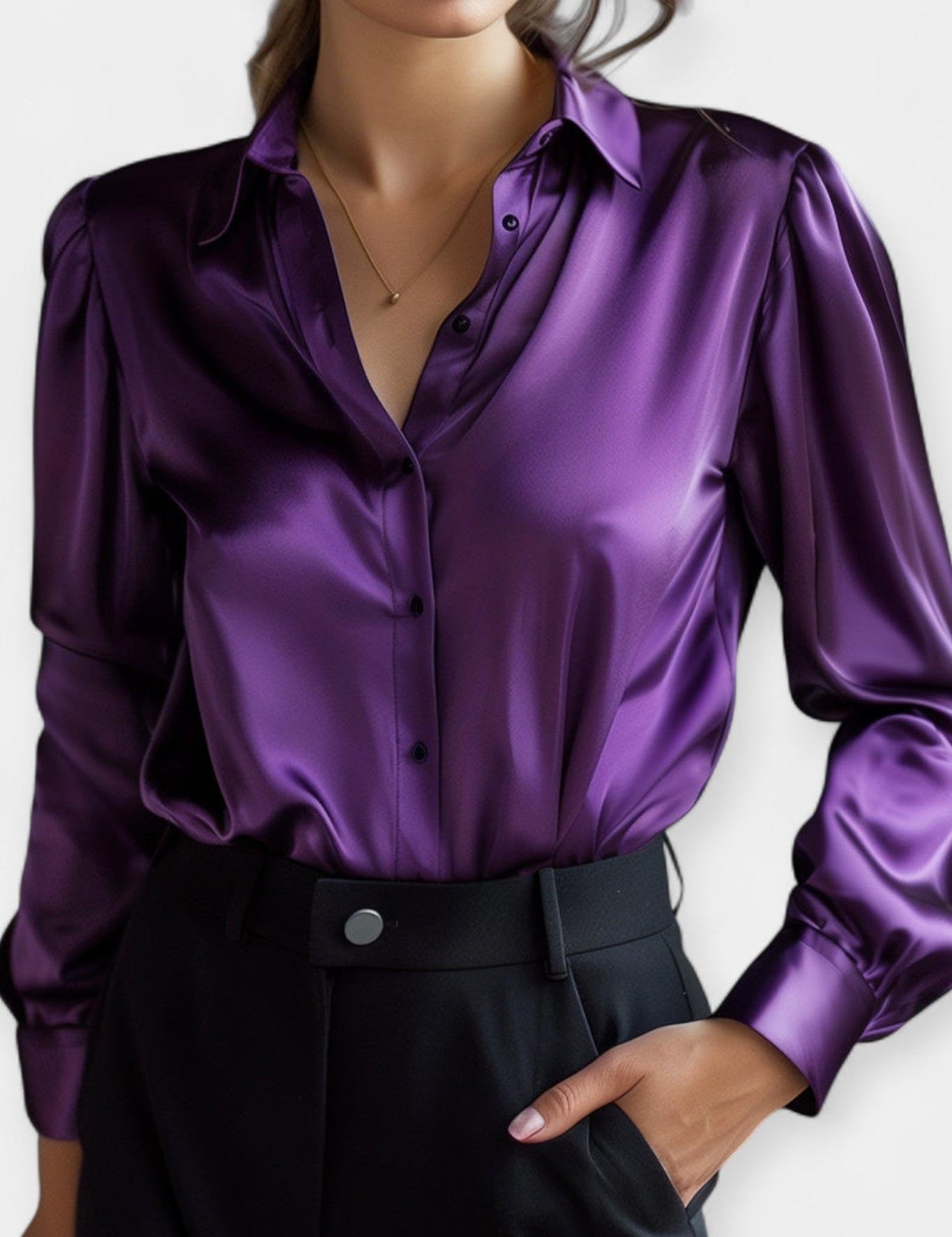 Ellen | Chemise en satin