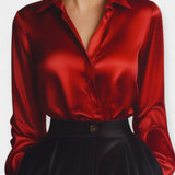 Ellen | Chemise en satin