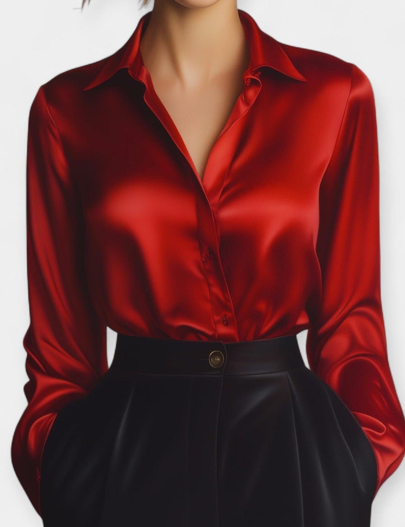 Ellen | Chemise en satin