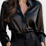 Ellen | Chemise en satin