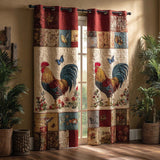 Farmhouse Hen Cluster Quilted Curtains NCU0XD2106