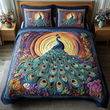 Peacock 3-Piece Quilted Bedding Set NCU0VT116