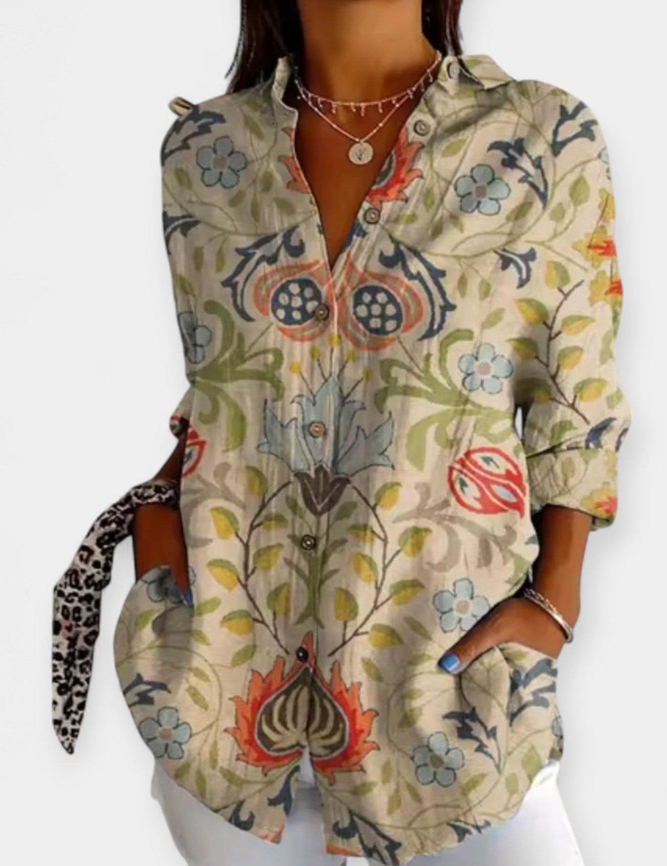 Frida | Chemise à Imprimé Floral