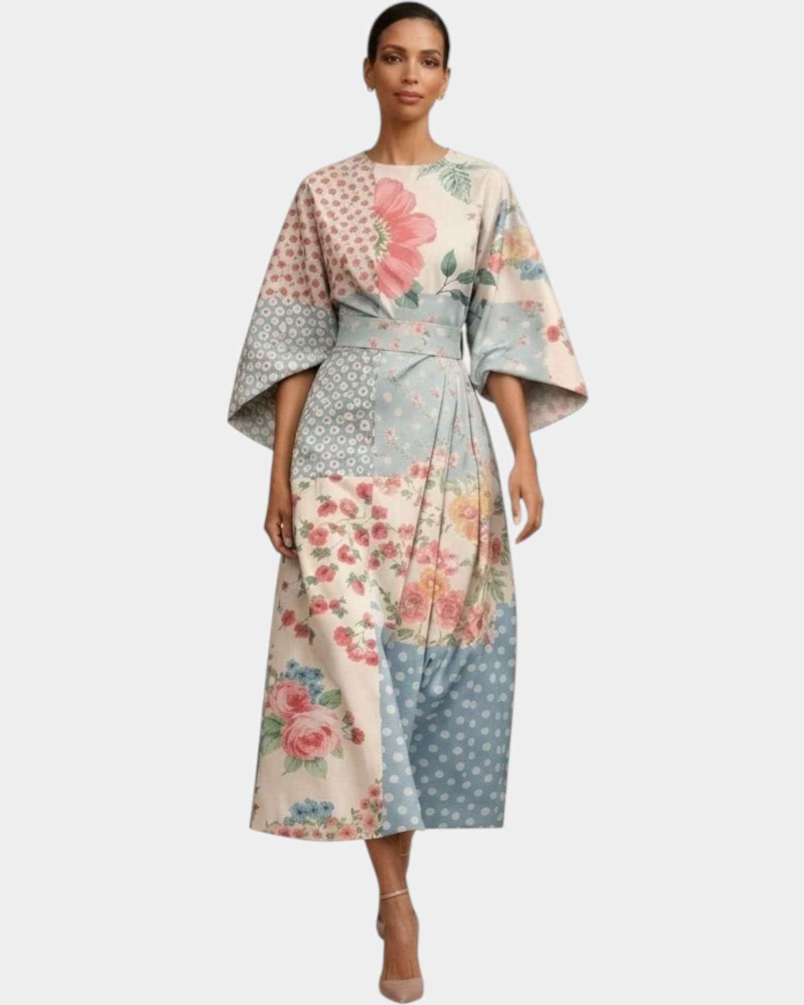 Vera | Robe midi fleurie