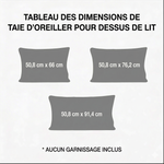 Housse de Coussin Matelassée - Floral Intemporel