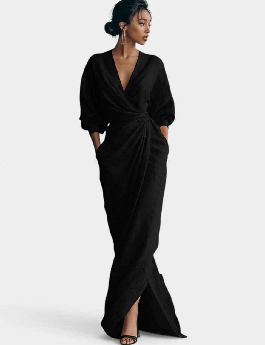 Sidonie | Robe Maxi Minimaliste Rose