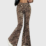 Gitte | Pantalons Bootcut Léopard