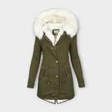Ivara - Manteau d'Hiver Imperméable avec Doublure en Peluche