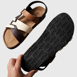 Sandales Bicolores Marron Blanc Femme | Élégantes Été 2026