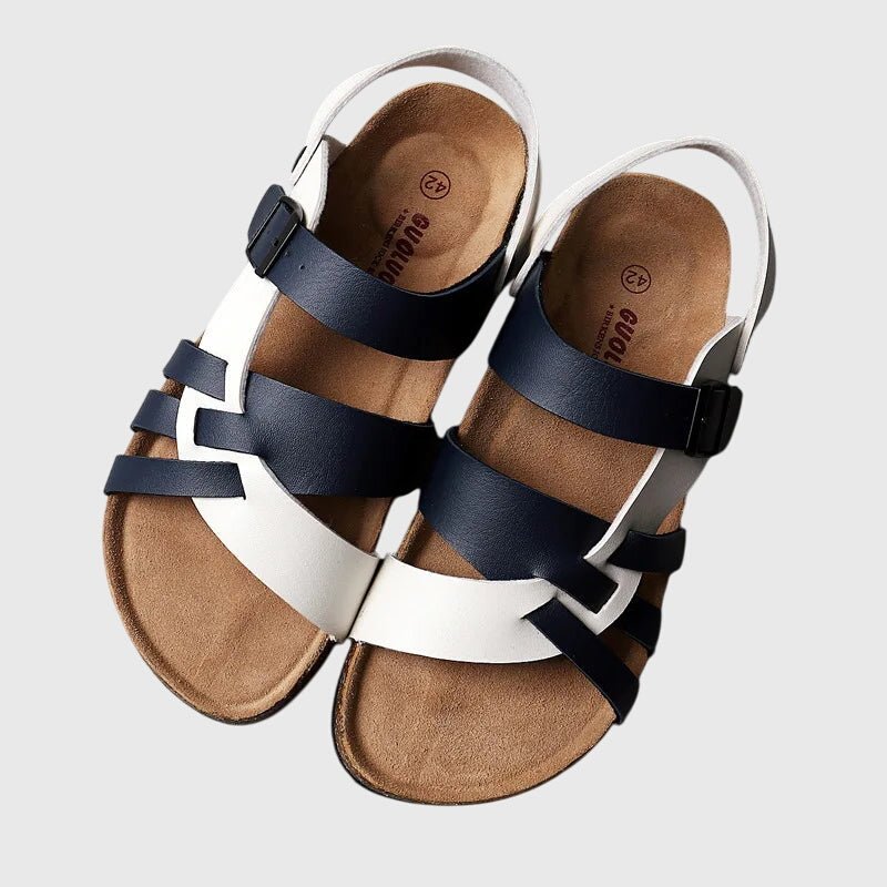 Sandales Bicolores Marron Blanc Femme | Élégantes Été 2026