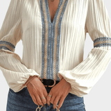 Henriette | Chemise à col en V
