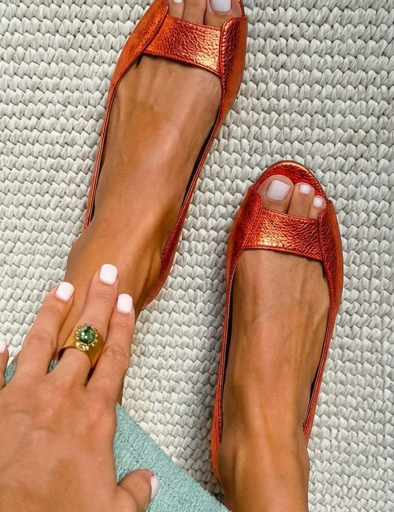 Adelina™ | Sandales Dorées Comfort Chic