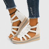 Sandales Gladiatrices à Talon Beige Femme | Été 2026