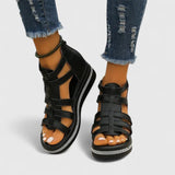 Sandales Gladiatrices à Talon Beige Femme | Été 2026