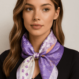 Johanne | Châle en Soie Violetta