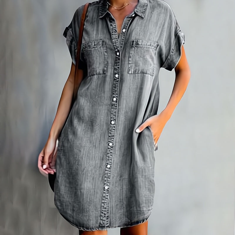 Helen™ | Robe chemise avec boutons