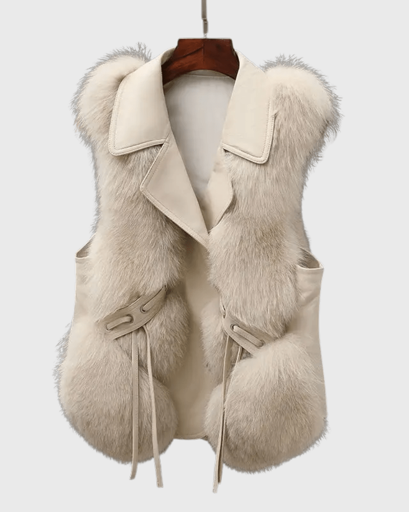 Katrine | Gilet en cuir élégant