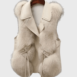 Katrine | Gilet en cuir élégant