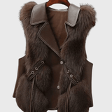 Katrine | Gilet en cuir élégant