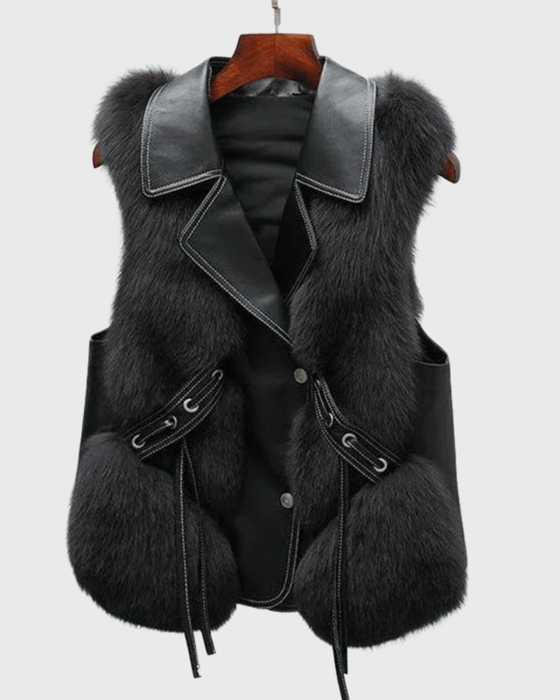 Katrine | Gilet en cuir élégant