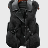 Katrine | Gilet en cuir élégant