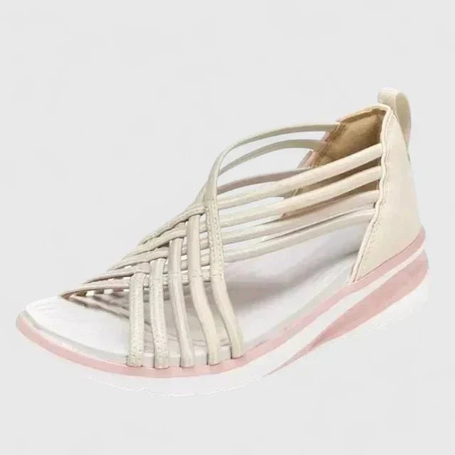 Sandales à Tiges Croisées Bleues Femme | Confort Moderne Été