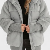 Lena™ | Manteau en plumes luxueux avec capuche