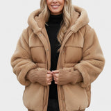 Lena™ | Manteau en plumes luxueux avec capuche