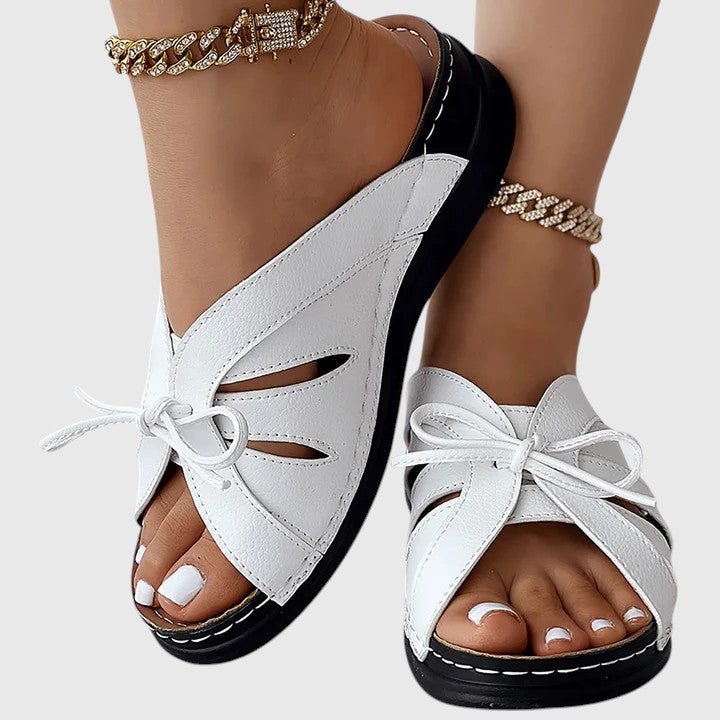 Sandales Bleues avec Nœud Femme | Confort Élégant Été