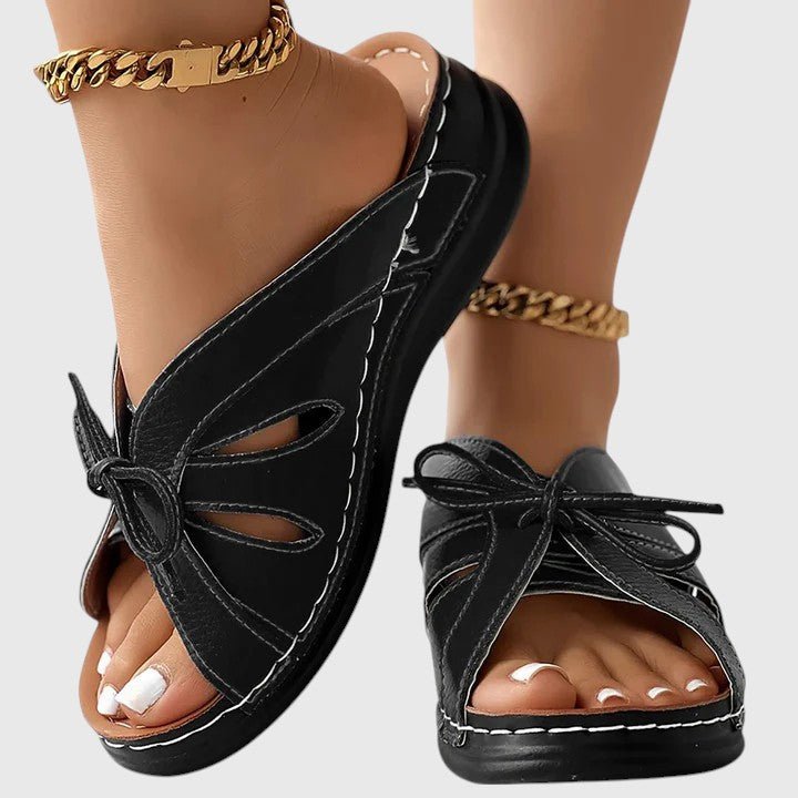 Sandales Bleues avec Nœud Femme | Confort Élégant Été