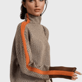 Marie | Pull en laine à col montant