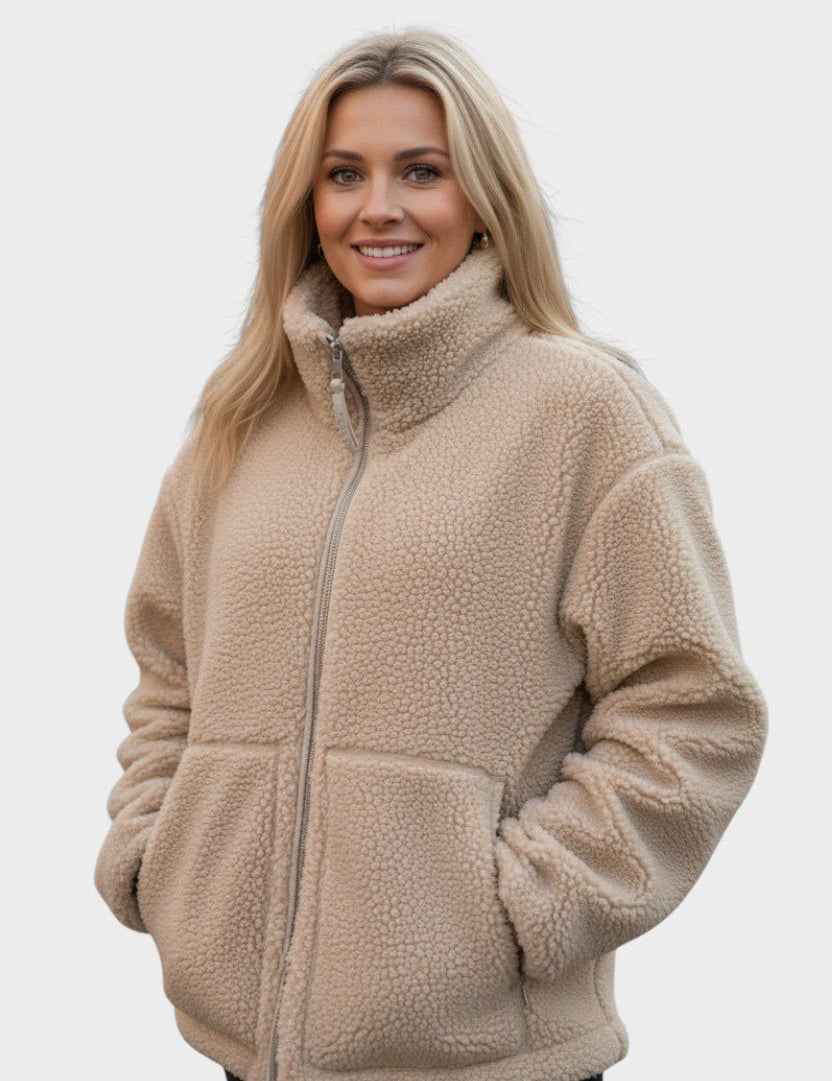 Mille™ | Élégant manteau en teddy au design nordique